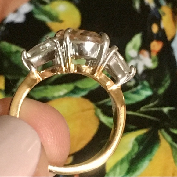 ❤️CZ GEMSTONE GOLD GORGEOUS RING ENGAGEMENT BIRTHSTONE SIZE 4 - Picture 7 of 16